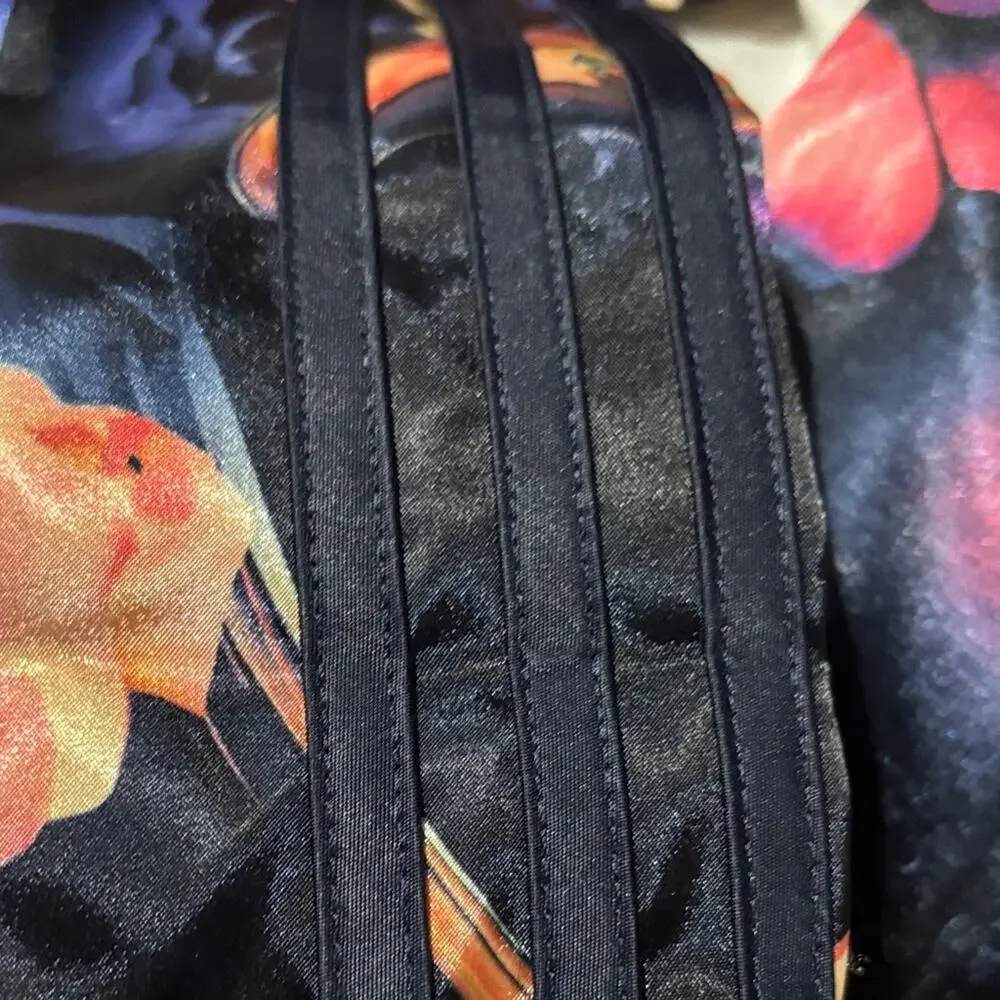 Adidas 11/12 Colorful Floral Track Jacket euc like new three stripe logo on back